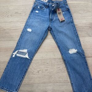 501 original cropped jeans